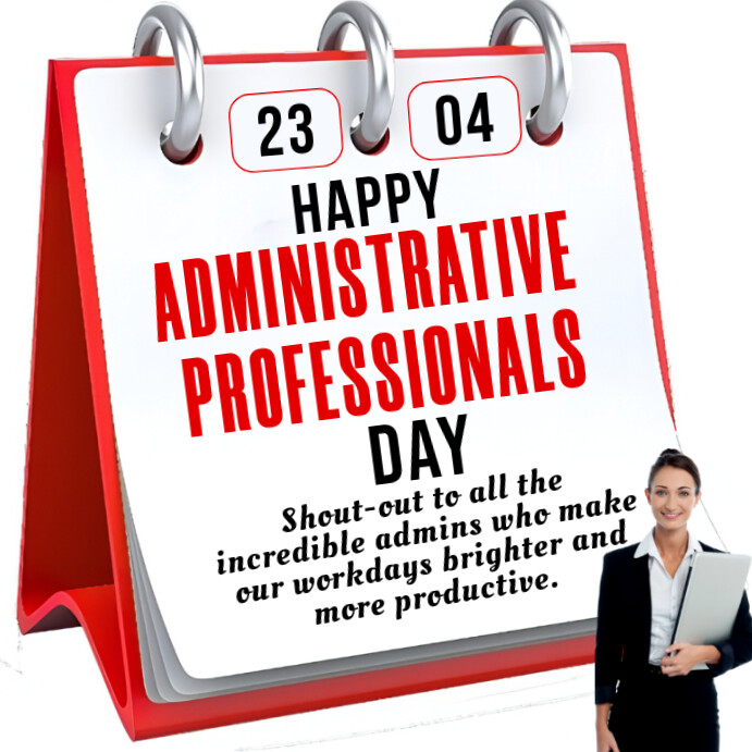 Copy of White Modern & Minimal Administrative Professionals Day ...