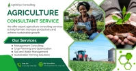 White Modern & Minimal Agriculture Consultant Services Facebook Shared Image template