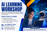 Putih AI Workshop Poster Template
