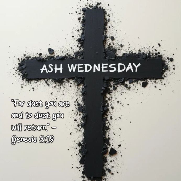 Copy of White Modern & Minimal Ash Wednesday: A Call To Repentance ...