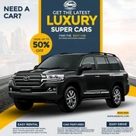 White Modern & Minimal Automotive Promotion Design  Instagram Post template