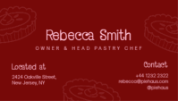 Hvid Bakery Business Card Wizytówka Template - Page 2