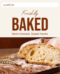 White Bakery Promotion Instagram Portrait Template - Page 1