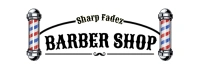 White Modern & Minimal Barber Shop Facebook Cover Photo template