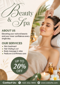 Putih Beauty and Spa Services A4 Template