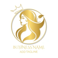 White Modern & Minimal Beauty Business  Logo template