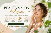 Blanco Beauty Salon and Spa Poster Template