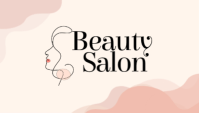 White Beauty Salon Business Card Template - Page 1