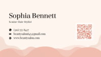 White Beauty Salon Визитная карточка Template - Page 2