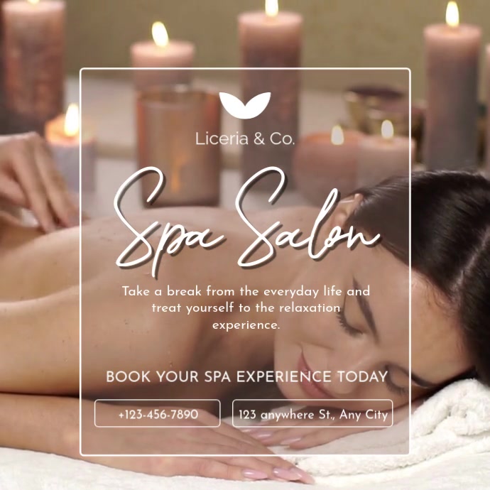 Modèle White Modern & Minimal Beauty Spa Pos Instagram | PosterMyWall