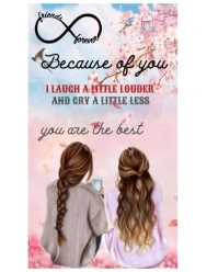 White Modern & Minimal Best Friend Forever Instagram Portrait template