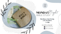 White Modern & Minimal Bible Study Digital Display (16:9) template
