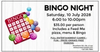 White Modern & Minimal Bingo Night Facebook Shared Image template