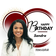 White Modern & Minimal Birthday Celebration Instagram Post Instagram-opslag template