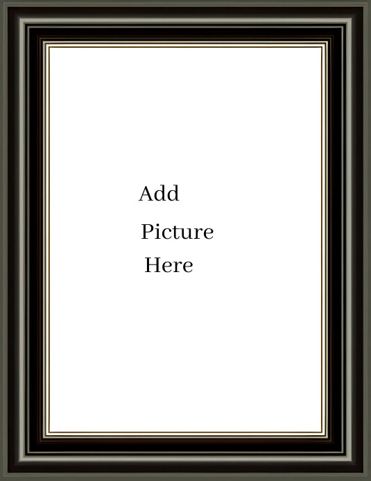 White Modern & Minimal Blank Frame  Flyer (us template