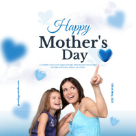 สีขาว Mother's Day Celebration Instagram Post Template
