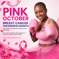 Blanc Breast Cancer Awareness Message Instagram Template