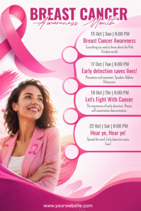 Blanco Breast Cancer Awareness Poster Template