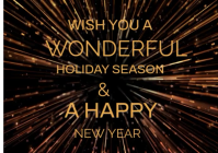 White Modern & Minimal Brown Color Holiday Christmas Holidays Season And Happy New Year Greetings  A A4 template