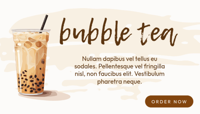 Plantilla de Bubble Tea Promotion | PosterMyWall