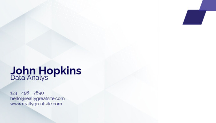 White Modern & Minimal Business Card Business Card Besigheidskaart template