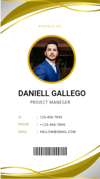 Белый Business Card Instagram Story Template