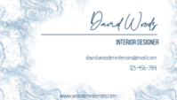 White Modern & Minimal Business Card Wizytówka template