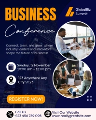 White Modern & Minimal Business Conference Instagram Portrait template