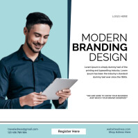 White Modern & Minimal Business Growth Poster For Social Media Modern Corporate Promotion Design Ins โพสต์บน Instagram template