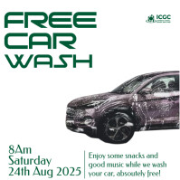 Wit White Modern & Minimal Car Wash Flyer Logo Logotipo Template