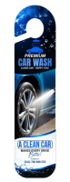 White Car Wash Service Cartello da appendere alla porta Template