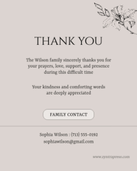 White Modern & Minimal Celebration of Life Service Instagram Portrait template - Page 4