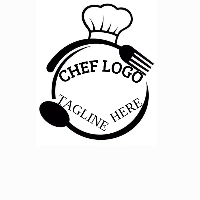 White Chef Logo Logos Template | PosterMyWall