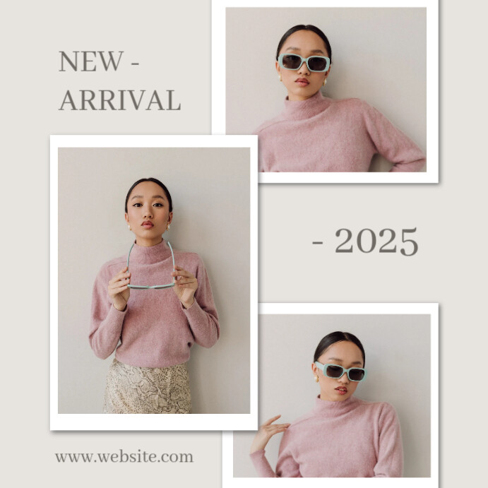 White Modern & Minimal Chic Collage Fashion Promo Instagram Post ...