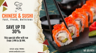 Hvid Chinese and Sushi Restaurant Promotion YouTube-miniature Template