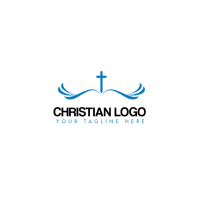 White Christian Logo Logo Template