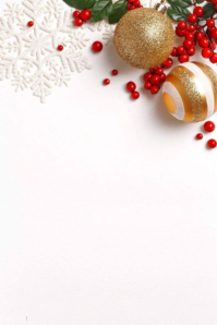 White Christmas Background Poster Template
