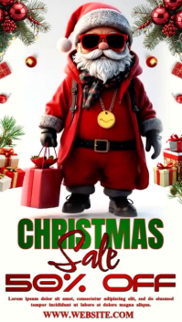 White Modern & Minimal Christmas Instagram Reel template