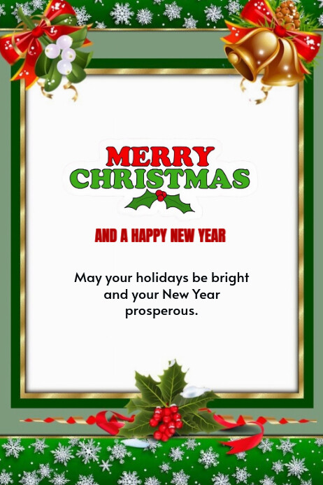 Plantilla de White Modern & Minimal Christmas Poster | PosterMyWall