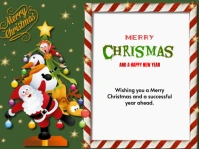 White Modern & Minimal Christmas Yard Sign template