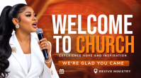 White Church Welcome YouTube Thumbnail Template