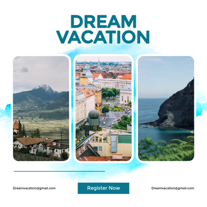 White Modern & Minimal Clean & Elegant Travel Poster Template Instagram Post