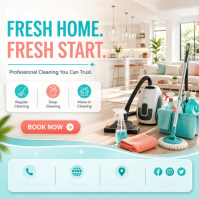 Branco Cleaning Services Promotion Instagram Post Template