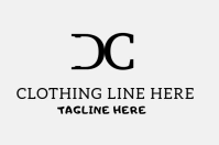 White Modern & Minimal Clothing Brand  Label Tatak template