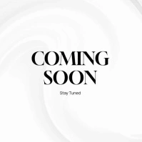White Modern & Minimal Coming Soon Announcement Poster Instagram Post template