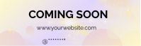 White Modern & Minimal Coming Soon Announcement Email Header Заголовок эл. почты template