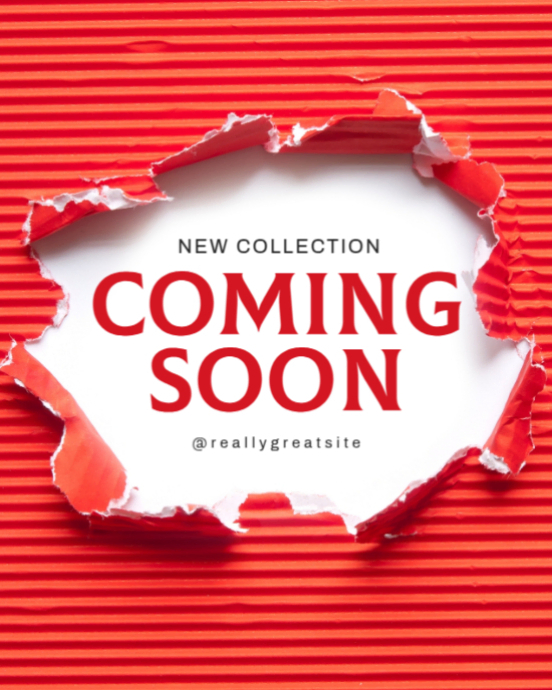 White Modern & Minimal Coming Soon Instagram Portrait Template ...