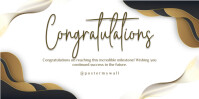 White Modern & Minimal Congratulation Spanduk Eventbrite template