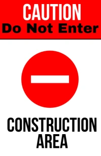 White Modern & Minimal Construction Area Tabloid Tabloide template