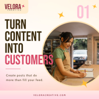 White Content Marketing Square Template - Page 1